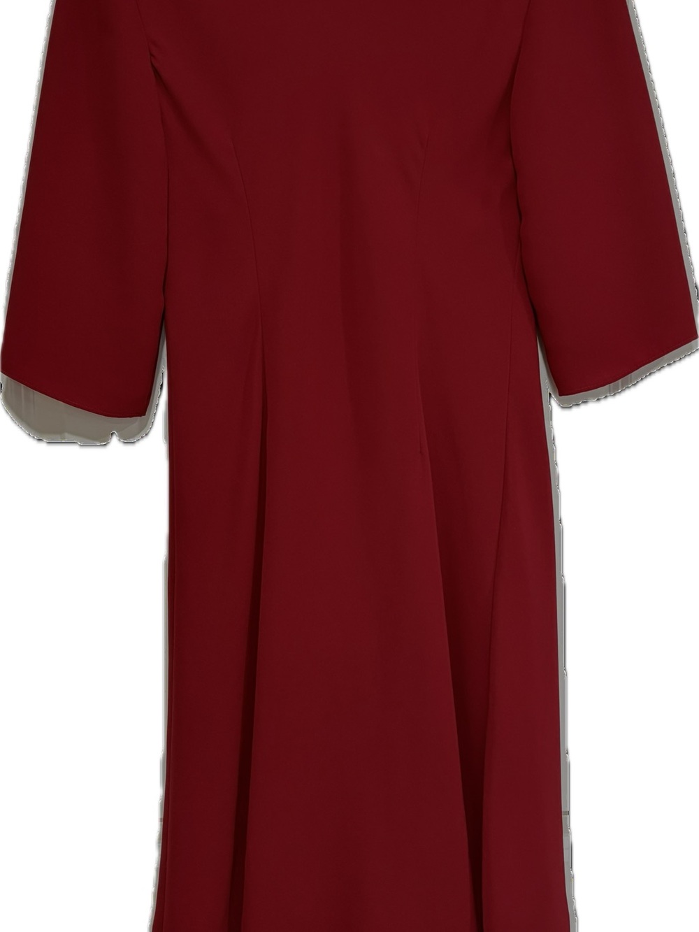 Talbots Petites Vintage Cranberry Red A-Line Dress Size 4P Fully Lined - Picture 4 of 6